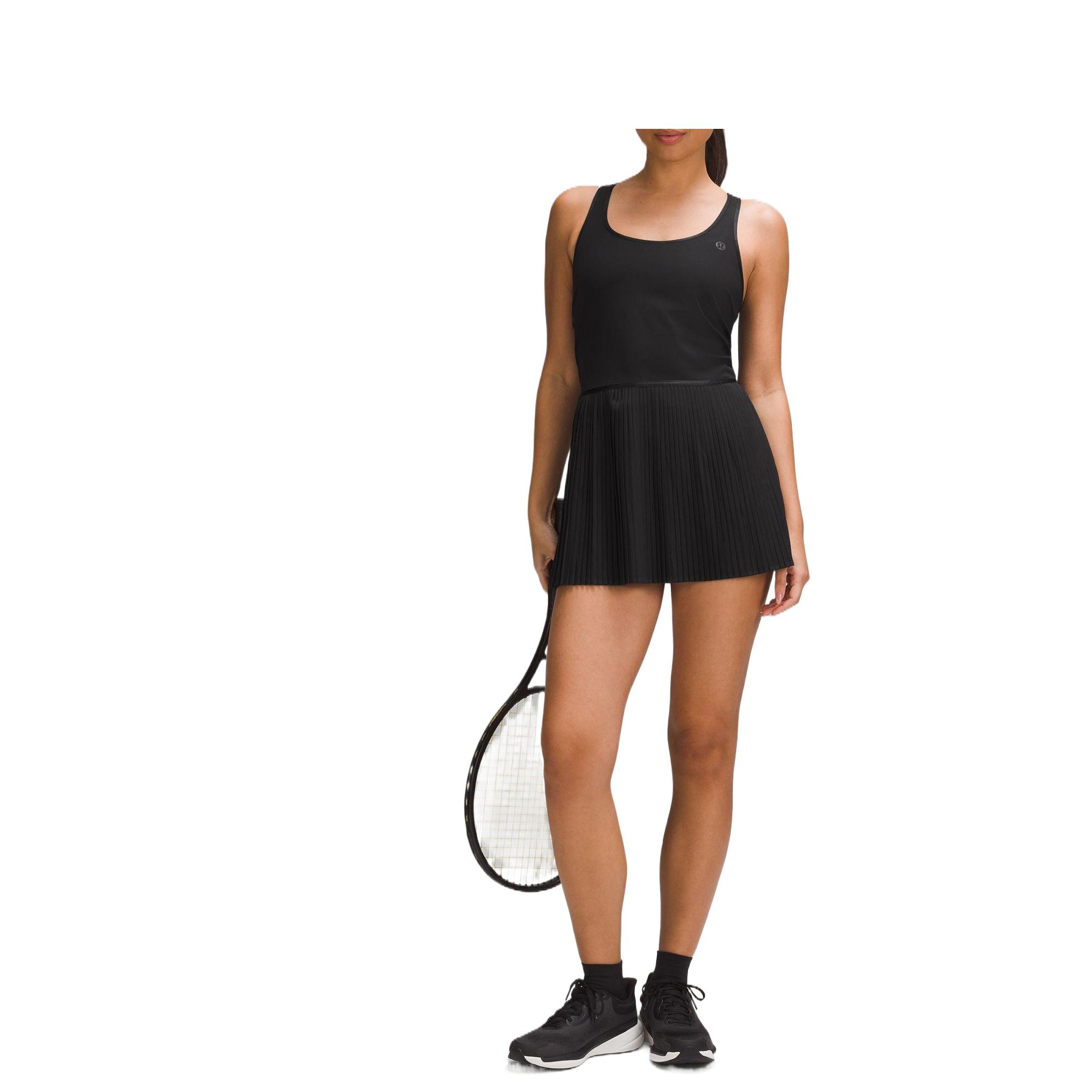 Lululemon Scoop Neck Pleated Sleeveless Dress Women’s Marine Blue