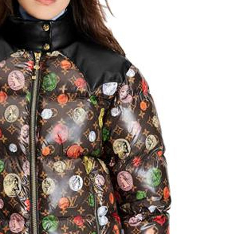 Женские куртка Louis Vuitton Down Jacket (коричневая) — фото 3