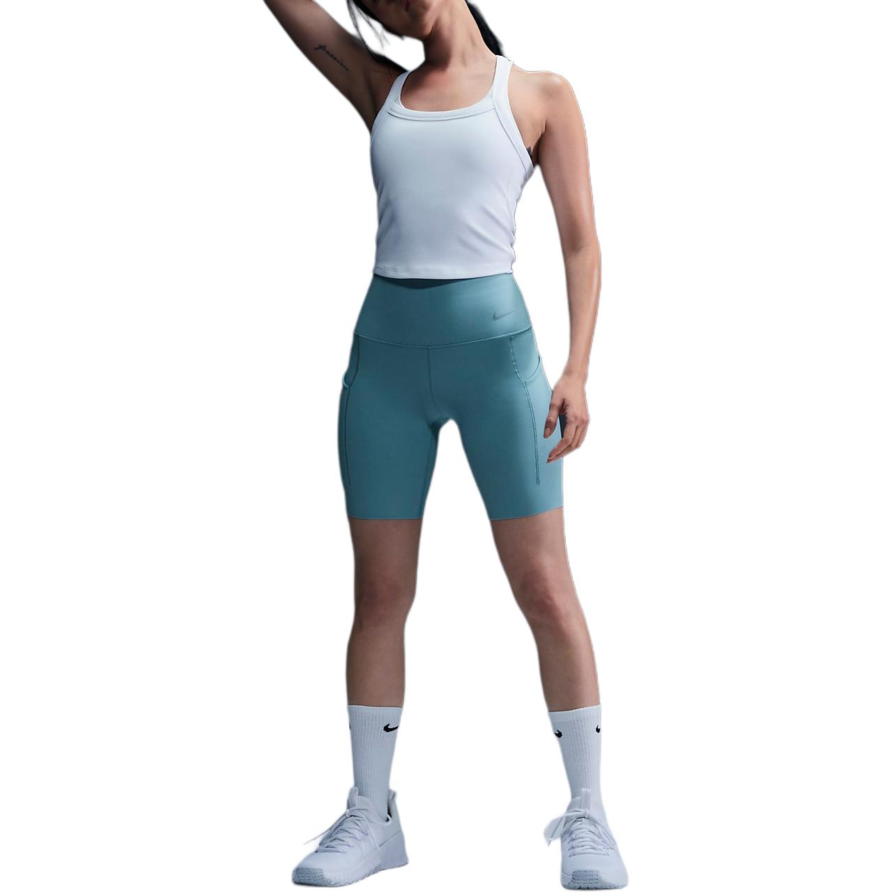 Nike Universa Cycling Pants Women’s Denim Blue Green