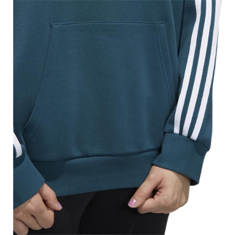 Женское худи adidas neo x (зеленое) — фото 6