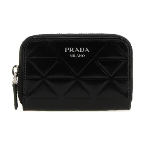 PRADA Leather Wallet Men's Black