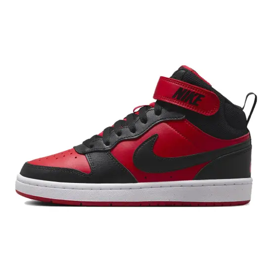 Nike Court Borough Mid 2 GS 'Black University Red'