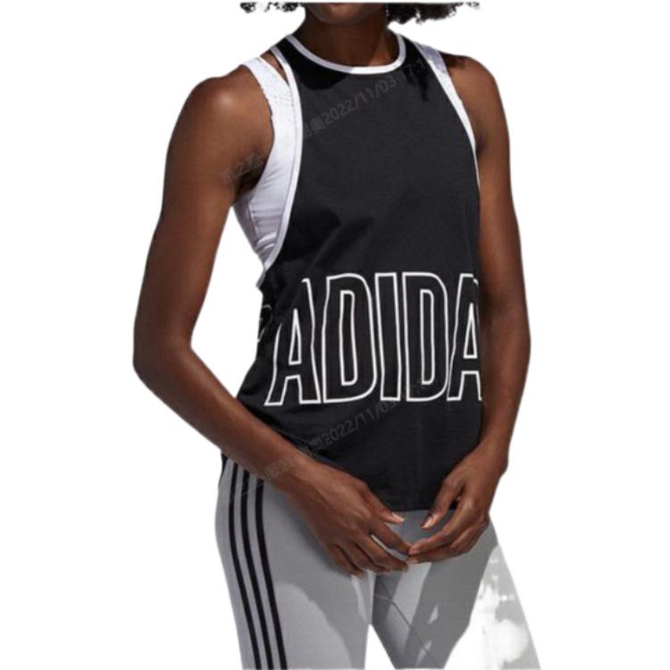 Adidas Sleeveless Sports Shirts Women’s Black Other