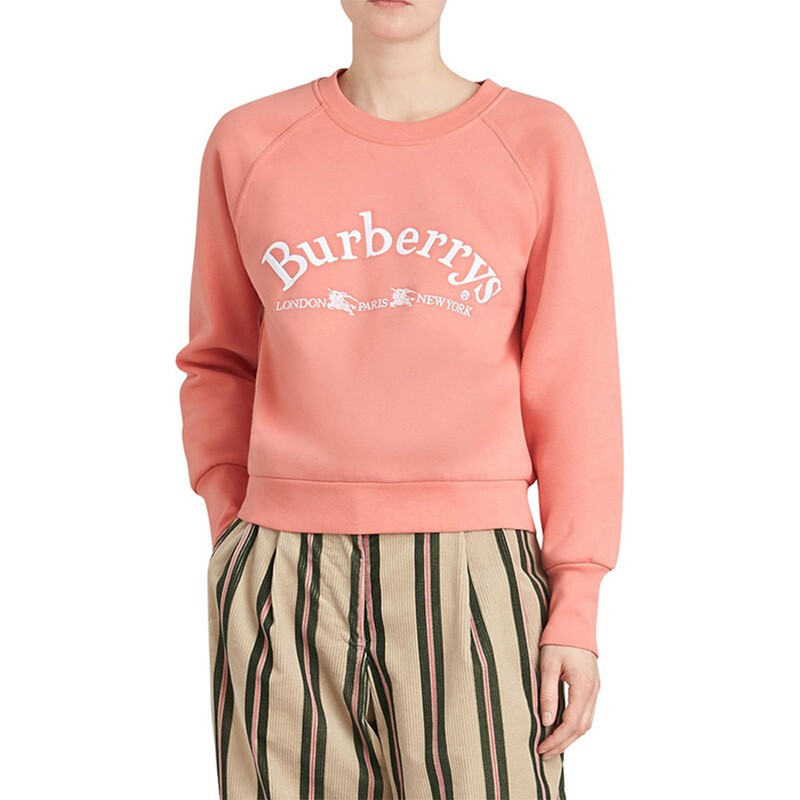 Женские худи Burberry 80029221 (арбузно-красный) — фото 4