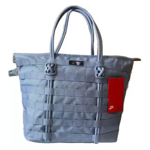 Nike Woven Polyester Tote Bag, Shopping Bag, Handbag Regular Women's Blue