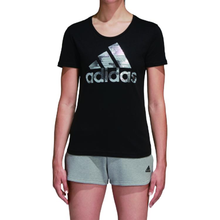 Женская футболка adidas (черная) — фото 3
