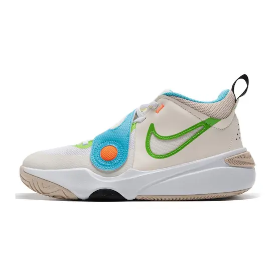 Nike Team Hustle D11 GS 'Pale Ivory Action Green'