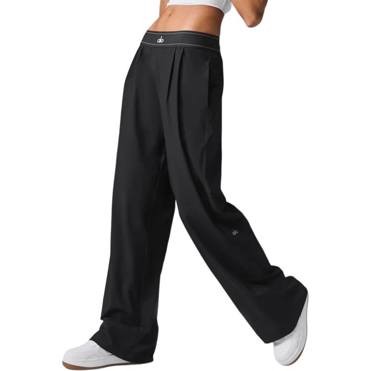 alo yoga SUIT UP TROUSER logo