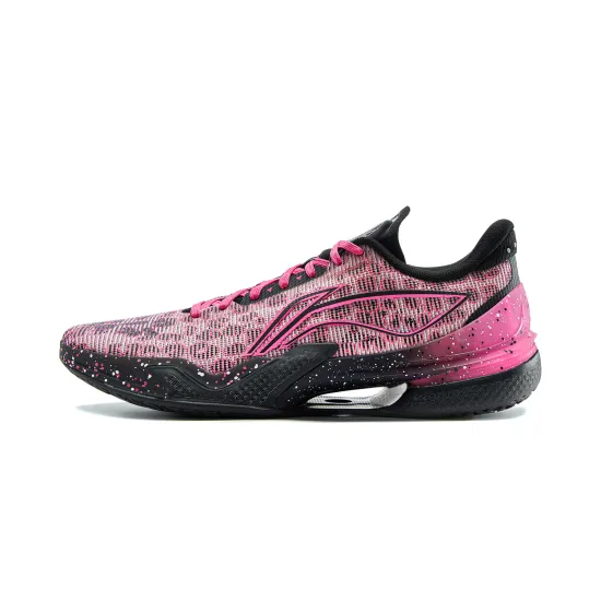 LINING Knife 5 Basketball Shoes Men Low-Top Black Pink