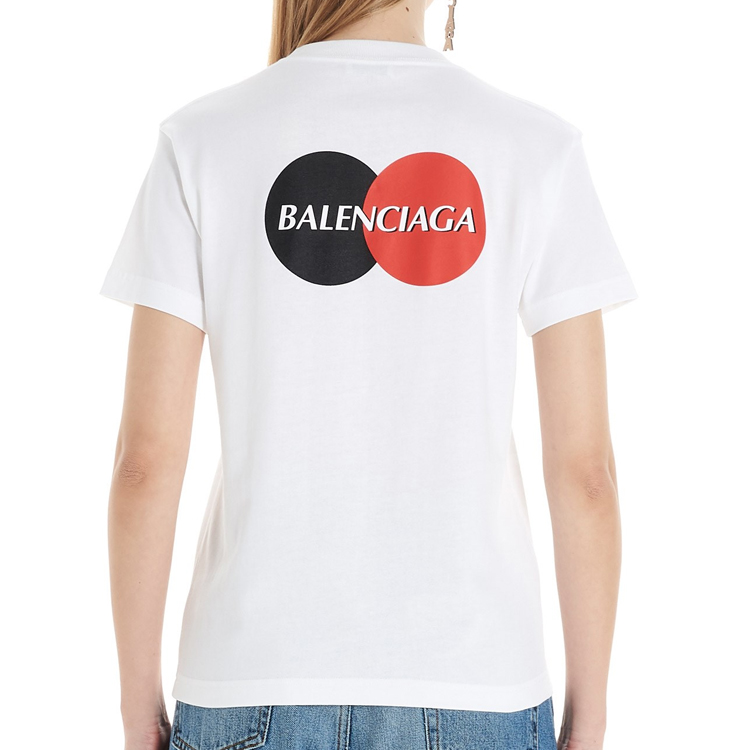Женская футболка Balenciaga (белая) — фото 5