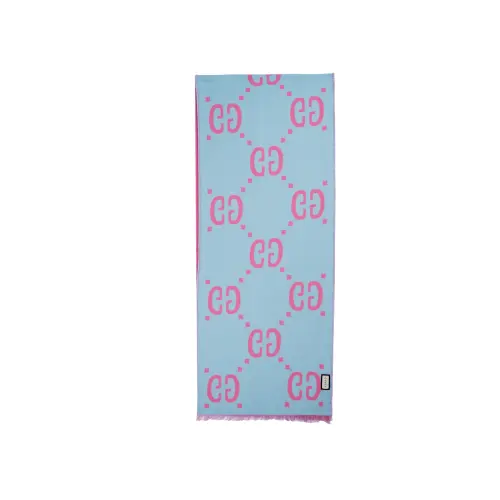 GUCCI Pre Owned GG jacquard Fringed Scarf