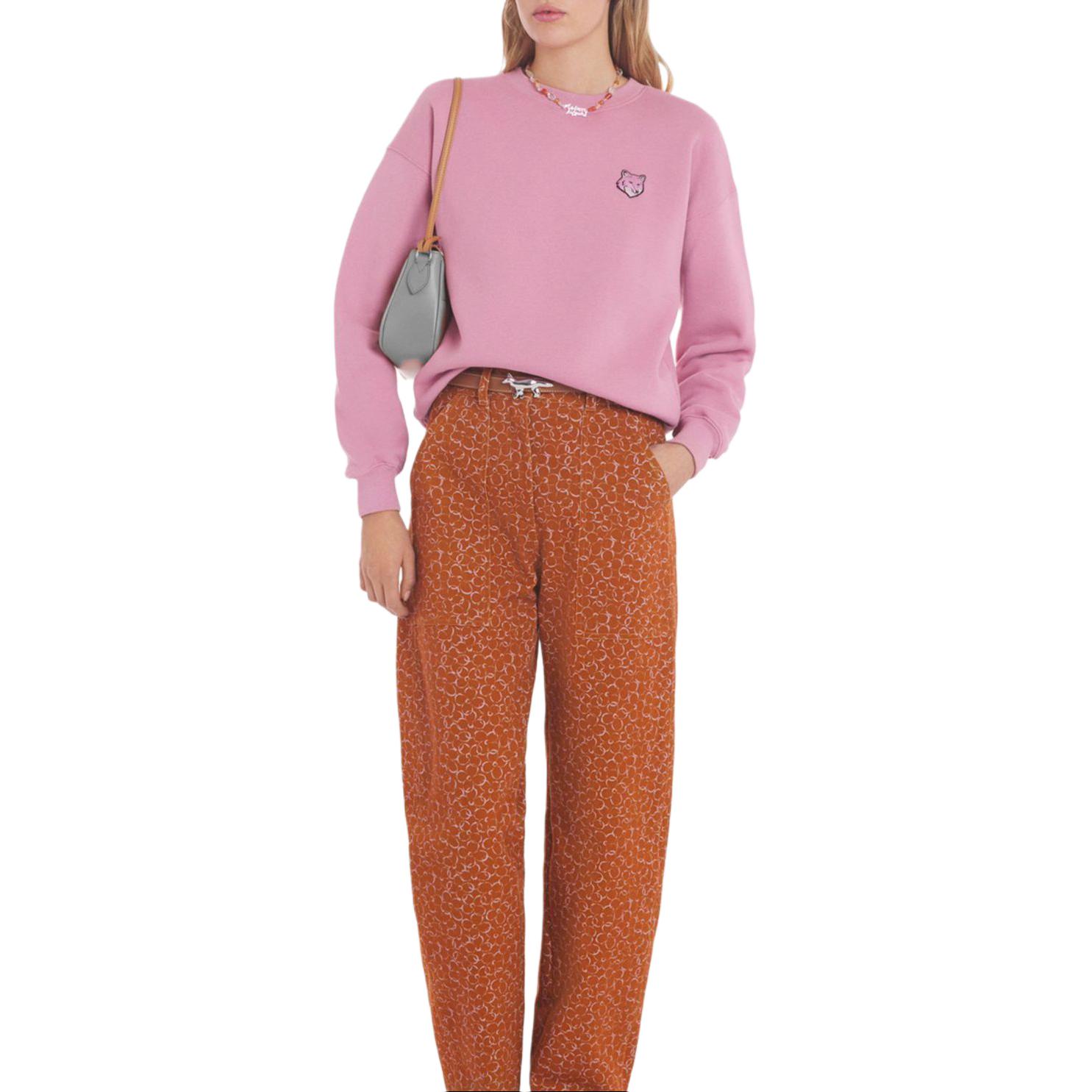 Женская худи Maison Kitsune SS24 (розовый) — фото 3