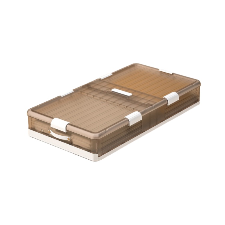 Younal Younai foldable flat storage box with wheels for home bedside clothes storage under the bed storage box