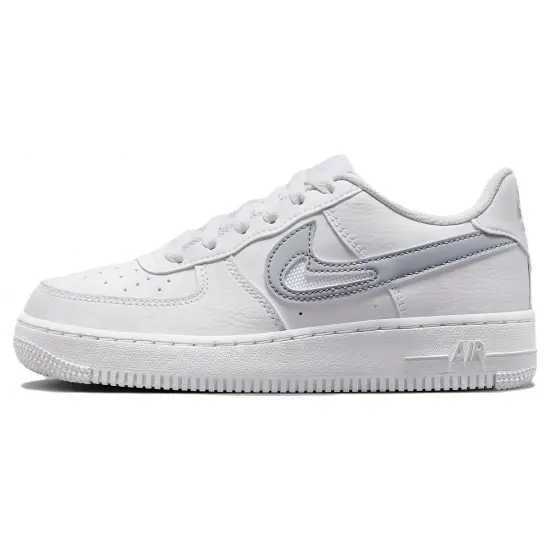 Nike Air Force 1 GS Cut Out Swoosh - White Photon Dust