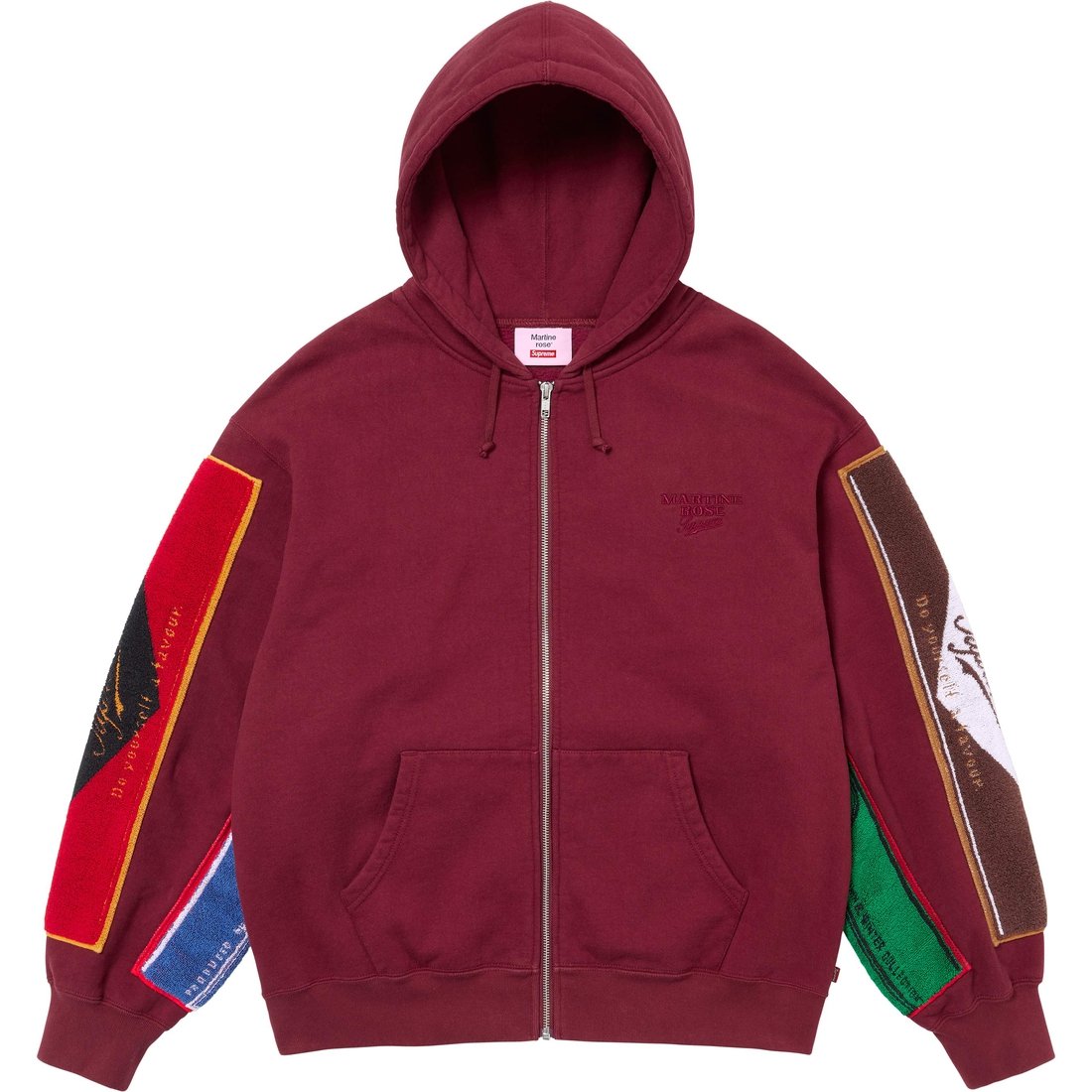 Supreme x Martine Rose Towel Zip Up Hooded Sweatshirt (SUP-FW24