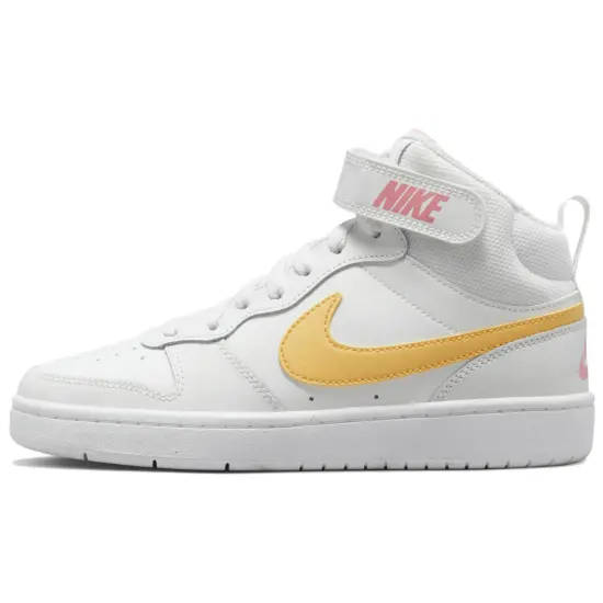Nike Court Borough Mid 2 GS 'White Topaz Gold'