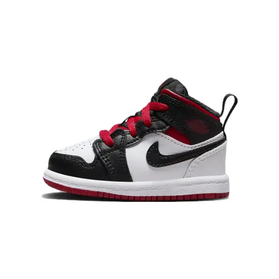 Jordan 1 Mid White Gym Red TD