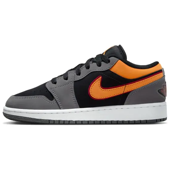 Jordan 1 Low SE Light Graphite Vivid Orange GS