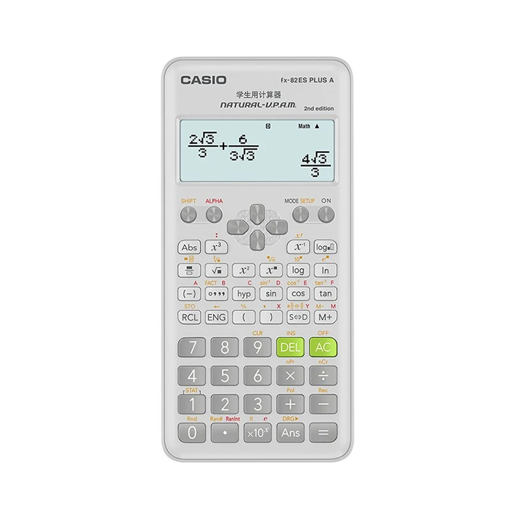 CASIO Casio Научная функция белый Многофункциональный калькулятор батареи № 7