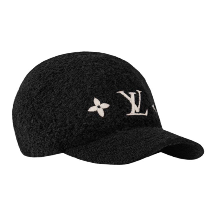 Женская кепка Louis Vuitton (черная) — фото 2