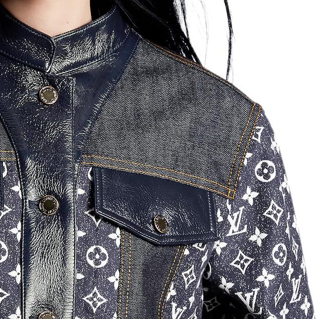 Женская куртка Louis Vuitton (синий) — фото 4