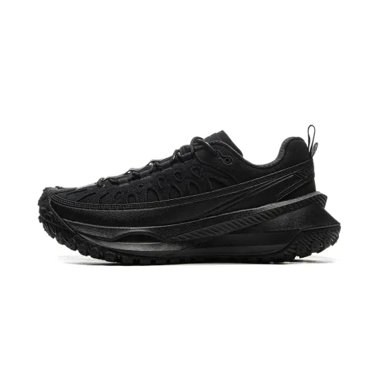 LiNing Cushioned Slip Resistant Low Top Casual Running Shoes Unisex Black