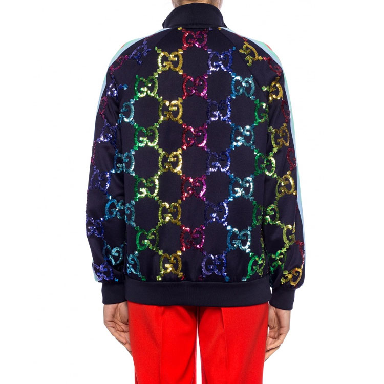 Женская куртка Gucci GG (синяя) — фото 4