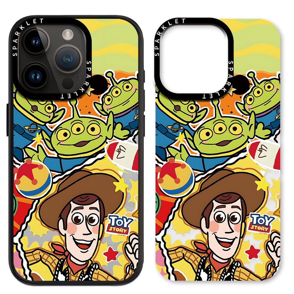 Disney Disney ABS+PC material Toy Story Woody Three-Eyed Boy magnetic replacement shell advanced wireless mobile phone case suitable for Apple/apple 15/14/13 PRO/MAX