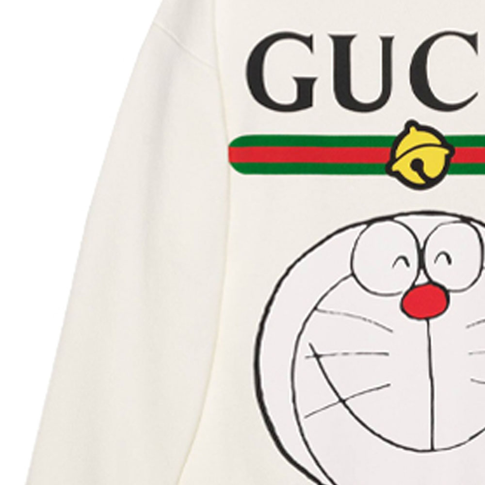 Женское худи Gucci x Doraemon (белое) — фото 6