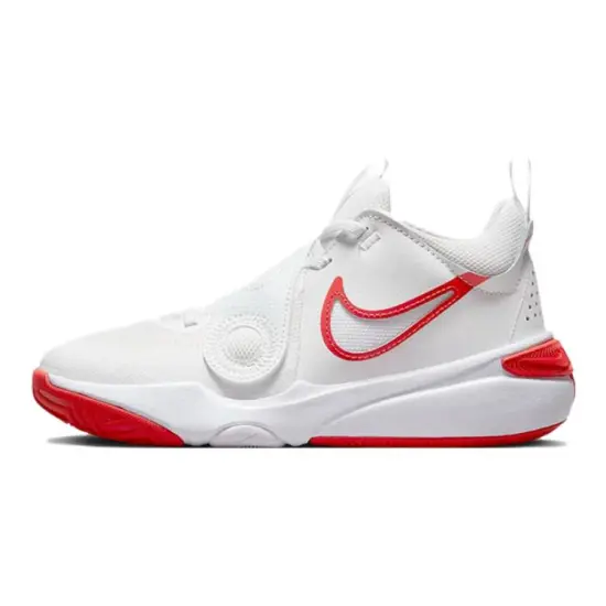 Nike Team Hustle D 11 Summit White Track Red GS