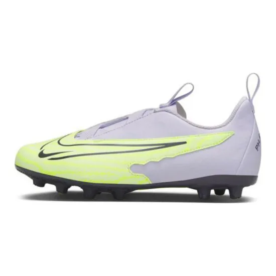 Nike Phantom GX Anti-Slip Wear-Resistant Low-Top Kids' Soccer Shoes White Yellow Teenagers