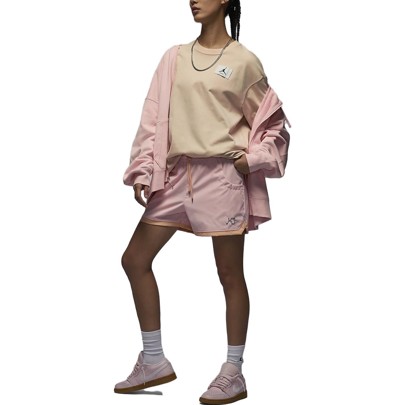 Jordan Sports Shorts Women’s Elegant Light Pink Moderate Bermuda Shorts