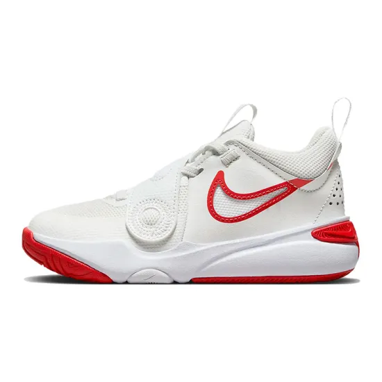 Nike Team Hustle D11 Summit White Track Red PS