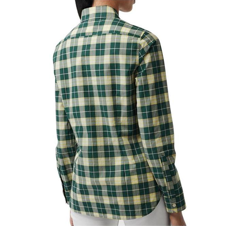Женская рубашка Burberry (зеленый) — фото 5