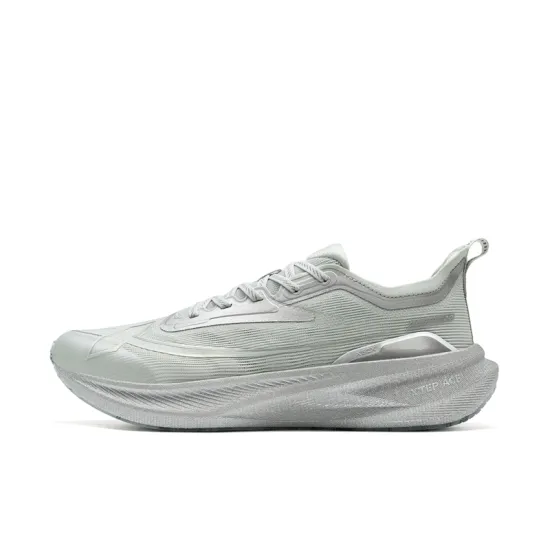 XTEP Two Thousand Kilometers 2.0 Cushioning Wear Resistant Low Top Running Shoes Men's Scholar Color Scheme