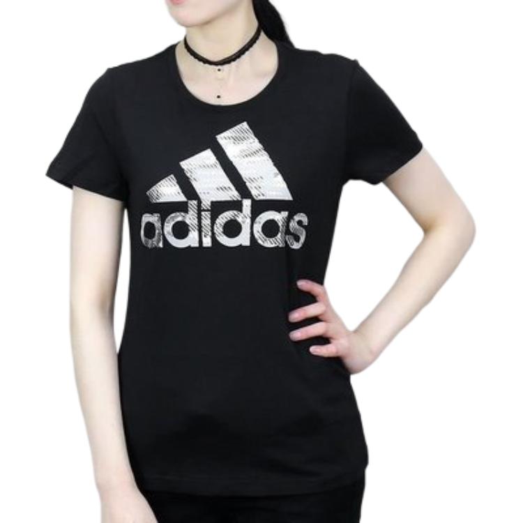 Женская футболка adidas (черная) — фото 6