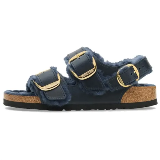 Birkenstock Strap Sandals Flat Women's Blue