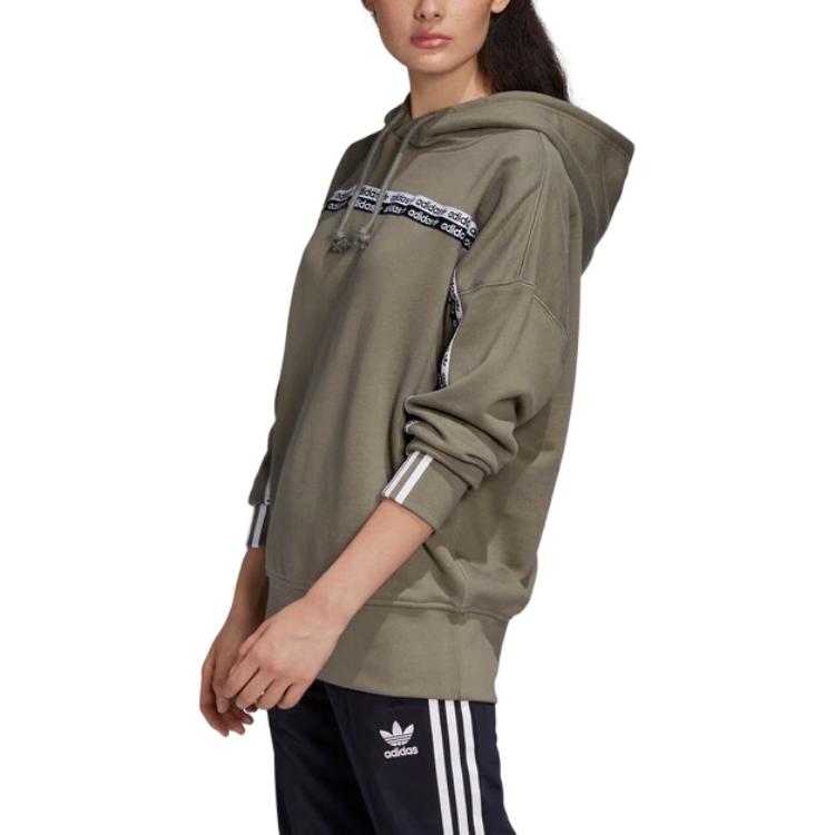 Женское худи adidas originals (зеленый) — фото 3