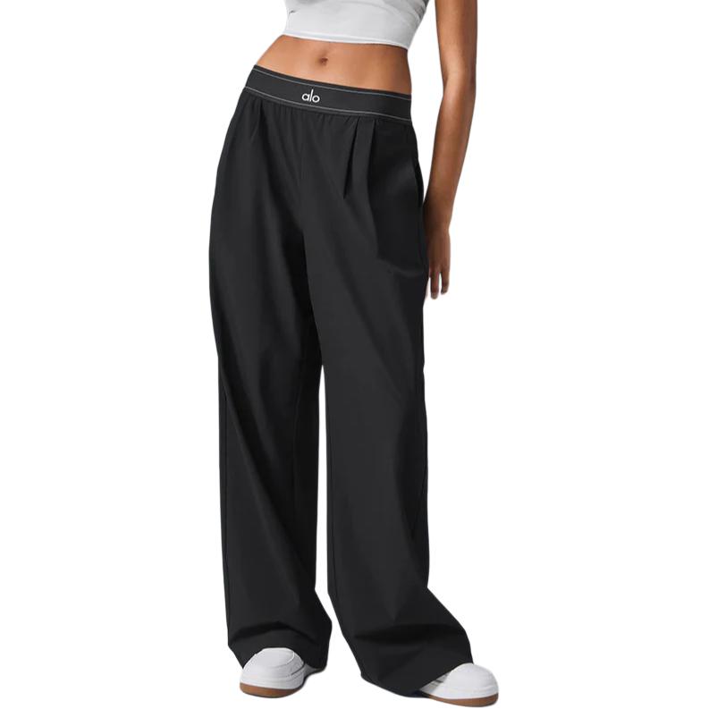alo yoga SUIT UP TROUSER logo