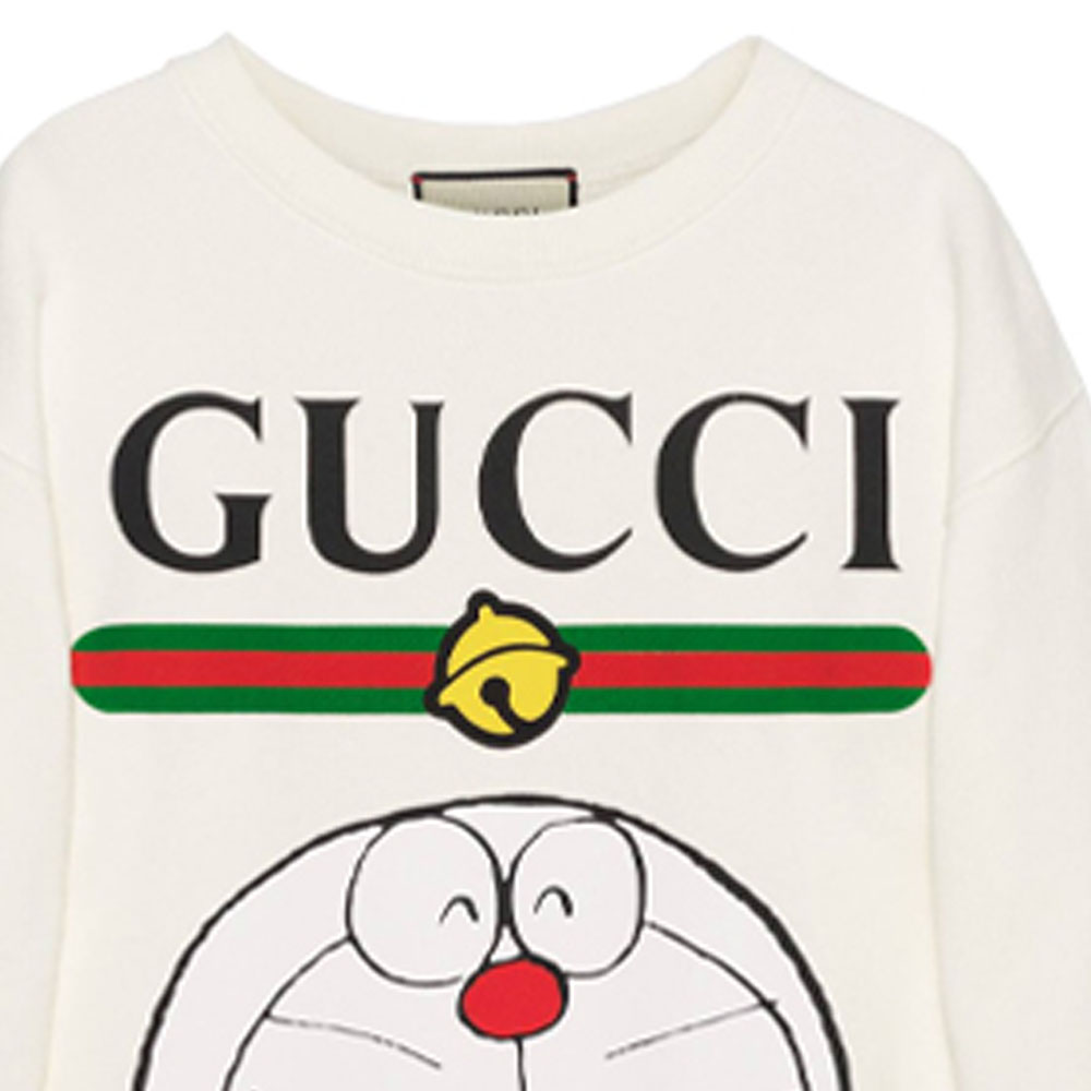 Женское худи Gucci x Doraemon (белое) — фото 5
