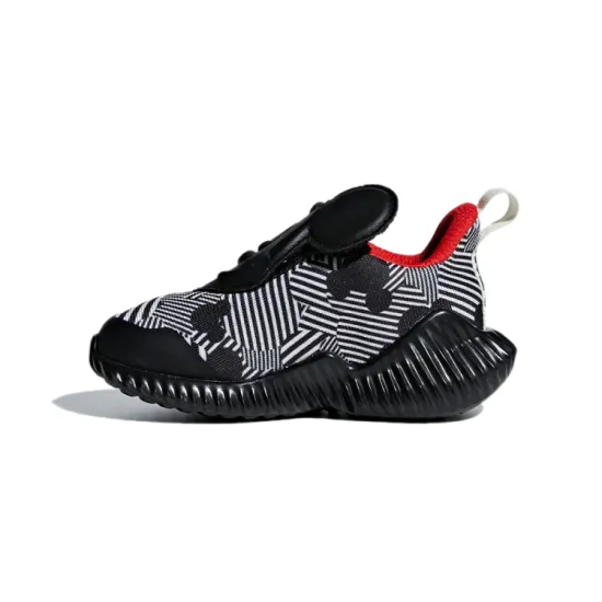 Adidas Fortarun Mickey Ac I Breathable And Wear resistant Low Top Toddler Shoes Black White Infant And Toddler