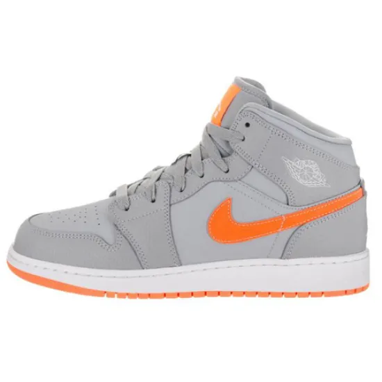 Jordan 1 Mid Bright Citrus Gray