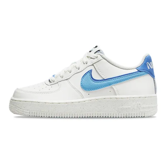 Nike Air Force 1 Low 82 Double Swoosh White Medium Blue GS