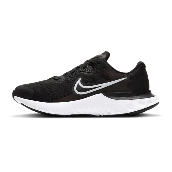 Nike Renew Run 2 Anti-Slip And Wear-Resistant Breathable Low-Top Kids' Running Shoes Black White Teenagers