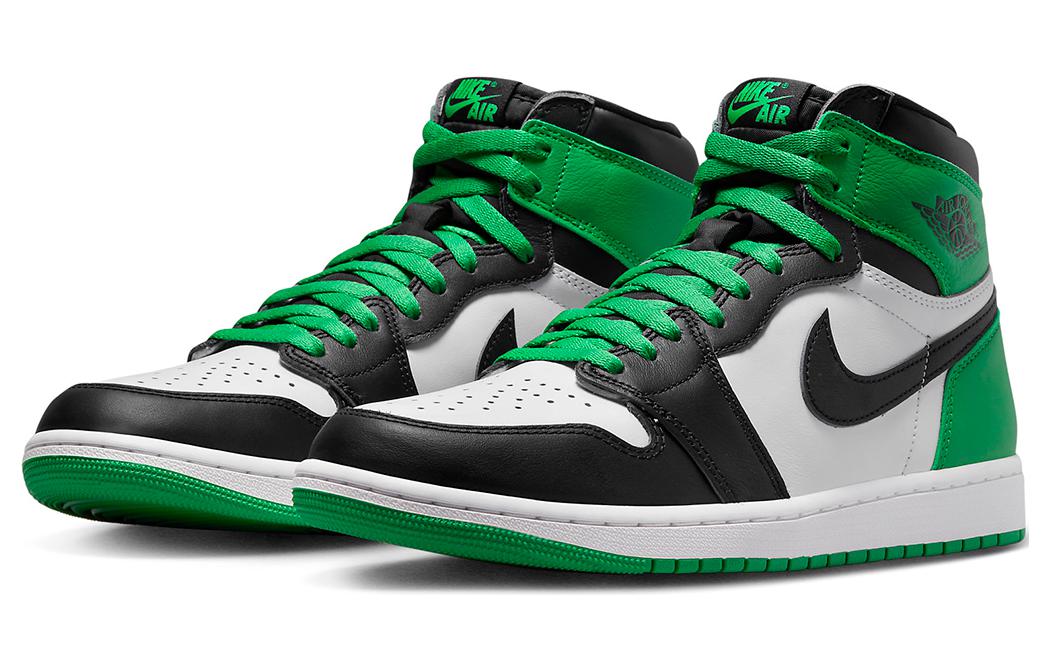 Jordan Air Jordan 1 High OG Black and Lucky Green GS