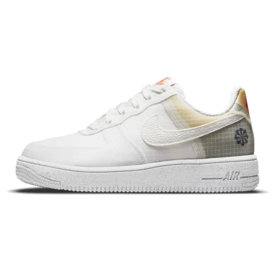 Nike Air Force 1 Crater 'Move To Zero - White Orange' GS