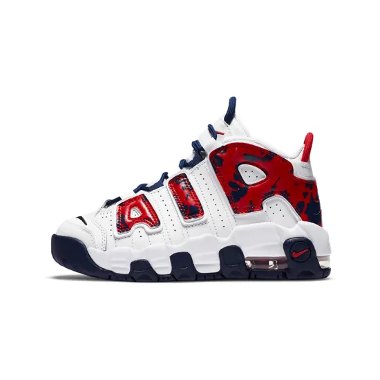 Nike Air More Uptempo Red Navy Camo PS