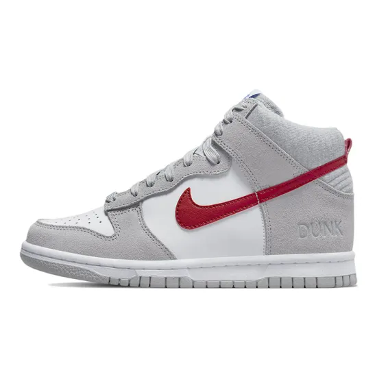 Nike Dunk High Athletic Club Grey Red GS