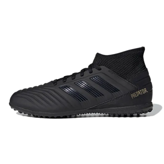 Adidas Predator 19.3 Anti Slip And Wear Resistant Breathable Mid Top Kids' Soccer Shoes Black Kids'