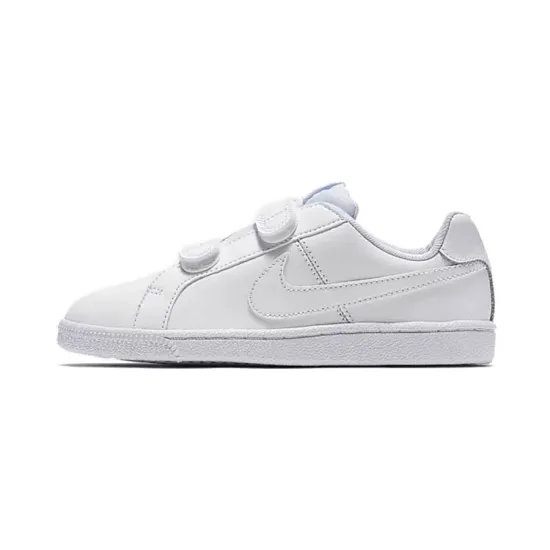 Nike Court Royale Low-Top Kids' Skateboarding Shoes Pure White Children Aged 3-7 Years Old